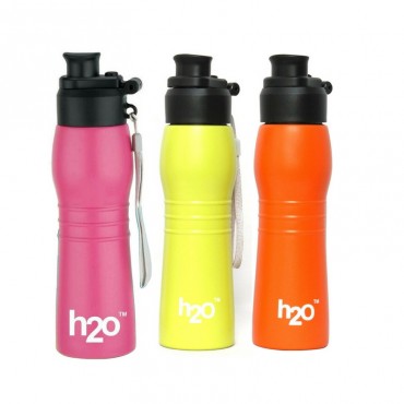 H2O Stainless Steel Water Bottle 600ml SB164